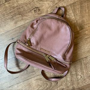 Michael Kors dusty rose backpack purse